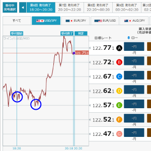 外貨NEXTでのトレード例画面